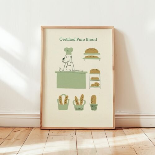 Labrador Retriever Chef Art Print - Whimsical Dog Illustration - Gift for Chef & Baker