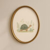 Vintage Turtle Art Print - Slow Living Animal - Whimsical Nursery Decor