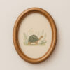 Vintage Turtle Art Print - Slow Living Animal - Whimsical Nursery Decor