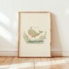 Cute Whale Art Print - Ocean Nursery Decor - Whimsical Sea Animal