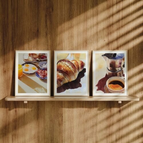 Set of 3 - Breakfast & Coffee Gallery Wall Trio