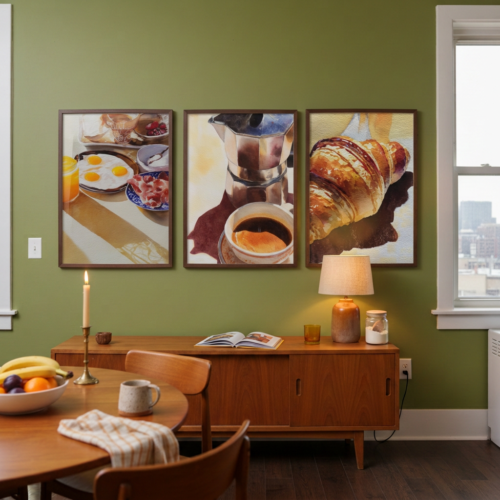 Set of 3 - Breakfast & Coffee Gallery Wall Trio