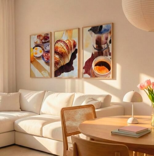 Set of 3 - Breakfast & Coffee Gallery Wall Trio