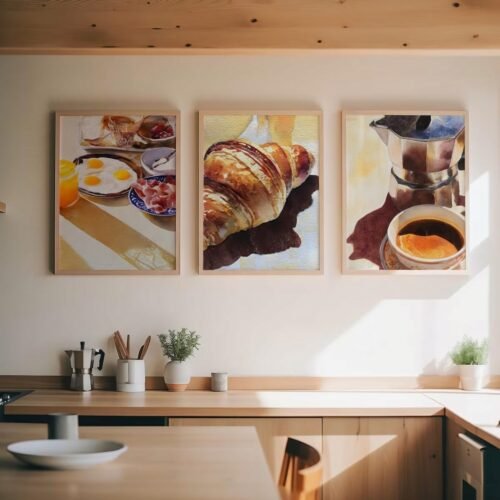 Set of 3 - Breakfast & Coffee Gallery Wall Trio