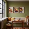 Set of 3 - The Patisserie Suite - Pastry Watercolor Wall Art Set