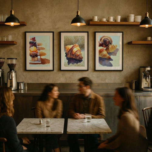 GBM - Set of 3 - The Patisserie Suite - Pastry Watercolor Wall Art Set_1 Set of 3 - The Patisserie Suite - Pastry Watercolor Wall Art Set