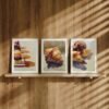 GBM - Set of 3 - The Patisserie Suite - Pastry Watercolor Wall Art Set_2 Set of 3 - The Patisserie Suite - Pastry Watercolor Wall Art Set