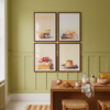 Set of 4 - The Sweet Tooth Quartet - Modern Pastel Dessert Gallery Wall