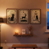 MA - Set of 3 - Spirit of the Wild - Mystical Animal Wall Art_3 Set of 3 - Spirit of the Wild - Mystical Animal Wall Art