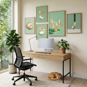 Set of 5 - A Day in the Life of a Ginger Cat