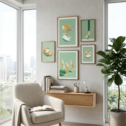 MCC - Set of 5 - A Day in the Life of a Ginger Cat_2 Set of 5 - A Day in the Life of a Ginger Cat