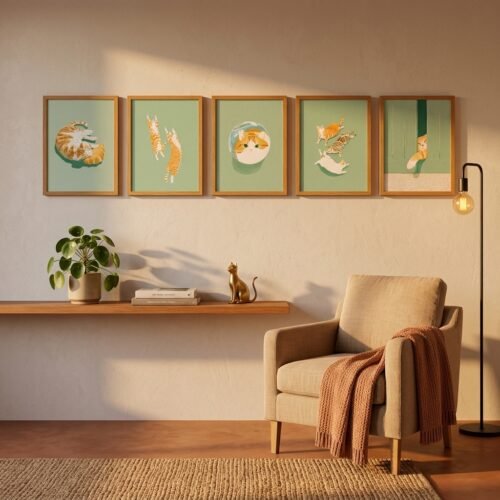 MCC - Set of 5 - A Day in the Life of a Ginger Cat_4 Set of 5 - A Day in the Life of a Ginger Cat