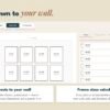 Screenshot Three gallery wall layouts drawn to your exact wall dimensions