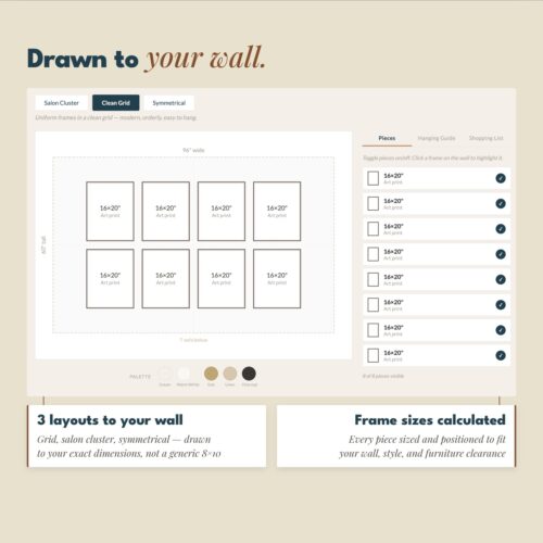 [AI] Gallery Wall Studio — Visualized Layout Planner