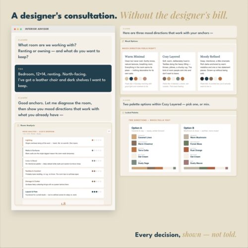 [AI] The Interior Advisor & Action Kit — Designer Consultation