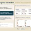 AI interior designer consultation across 4 phases — diagnosis, mood, palette, action kit