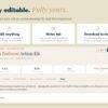 Editable downloadable action kit with versioned saves for your full-room design
