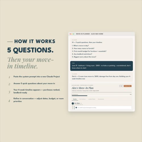 [AI] Renter Move-In Planner — Interactive Move-In Timeline