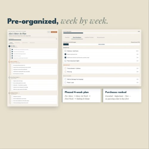 [AI] Renter Move-In Planner — Interactive Move-In Timeline