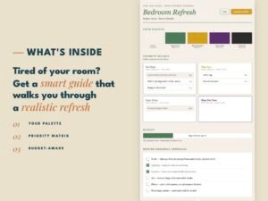 Personalized AI refresh dashboard with palette, priority matrix, and budget tracker