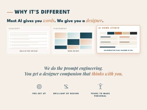 AI room refresh tool vs ChatGPT walls of text and Pinterest mood boards
