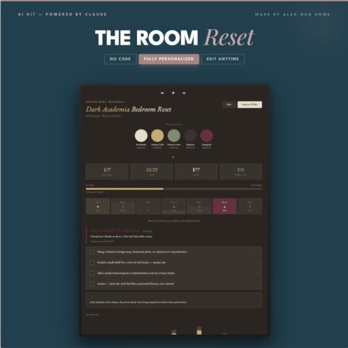 [AI] The Room Reset — Smart 7-Day Style Plan