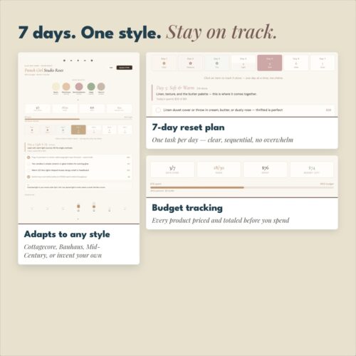 [AI] The Room Reset — Smart 7-Day Style Plan