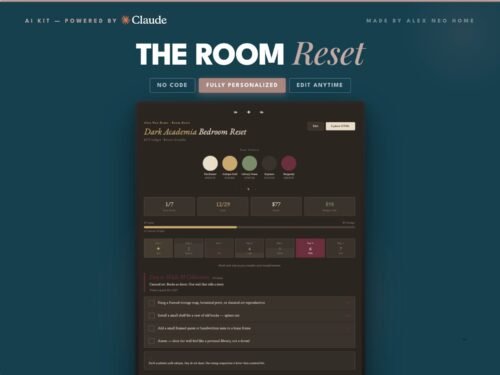 [AI] The Room Reset — Smart 7-Day Style Plan