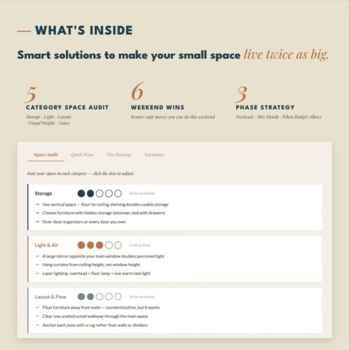 [AI] Small Space Solver — Smart Plan for Small Apartments