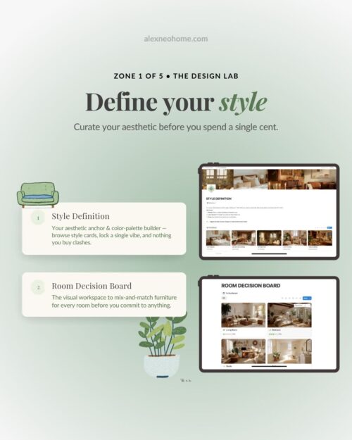 All-in-One Decor Planning & Home Builder OS for Notion