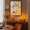 6-cocktail-glasses-horizontal-in-sip-and-smile-007-dining-corner Cocktail Menu Poster - 6 Drinks Illustration - Kitchen Bar Chart Art