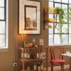 City Bar View Art - Urban Window Scene - Relaxing Rain Vibes Print
