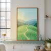 Beagle-playing-in-a-meadow-hill-in-happy-tails-002-shelf-lean Beagle Nursery Wall Decor – Cute Dog in Nature Print – Gift for Beagle Lover