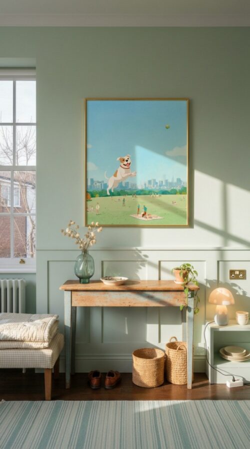 Boxer Dog Wall Art – Funny Catching Print – Gift for Boxer Lover