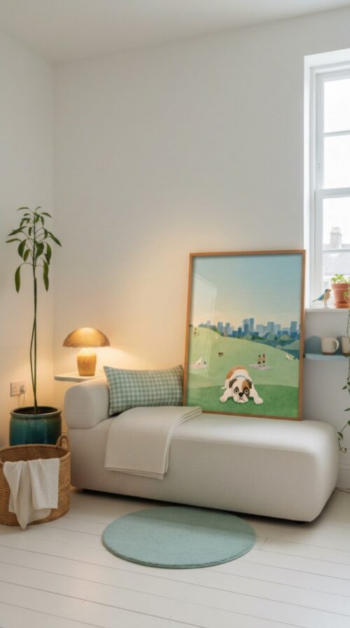 Boxer Dog Wall Art – Funny Catching Print – Gift for Boxer Lover