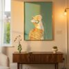 Vibe Cat with Headphones - Music Studio Decor - Chill Lofi Art