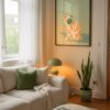 Vibe Cat with Headphones - Music Studio Decor - Chill Lofi Art