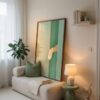 Cats-paw-reaching-in-matcha-cats-064-bench-lean Cat Leg Reaching Out - Paw Grab Art - Minimalist Funny Print
