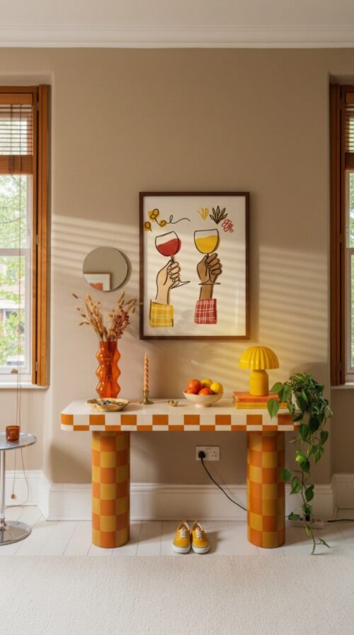 Cheers Art Print - Best Friend Gift - Watercolor Wine Toast Illustration