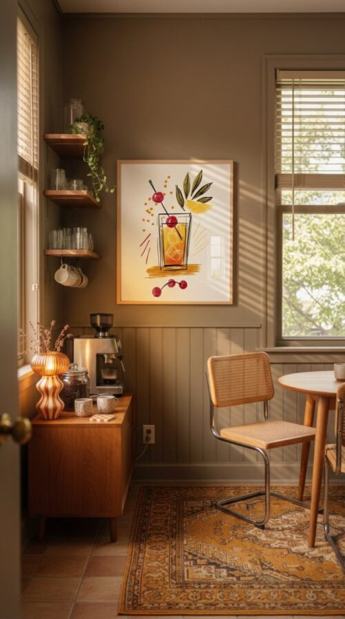 Signature Cocktail Print - Custom Drink Poster - Watercolor Bar Art