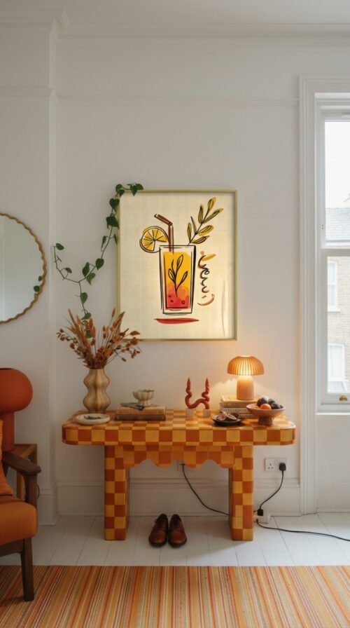 Signature Cocktail Print - Custom Drink Poster - Watercolor Bar Art