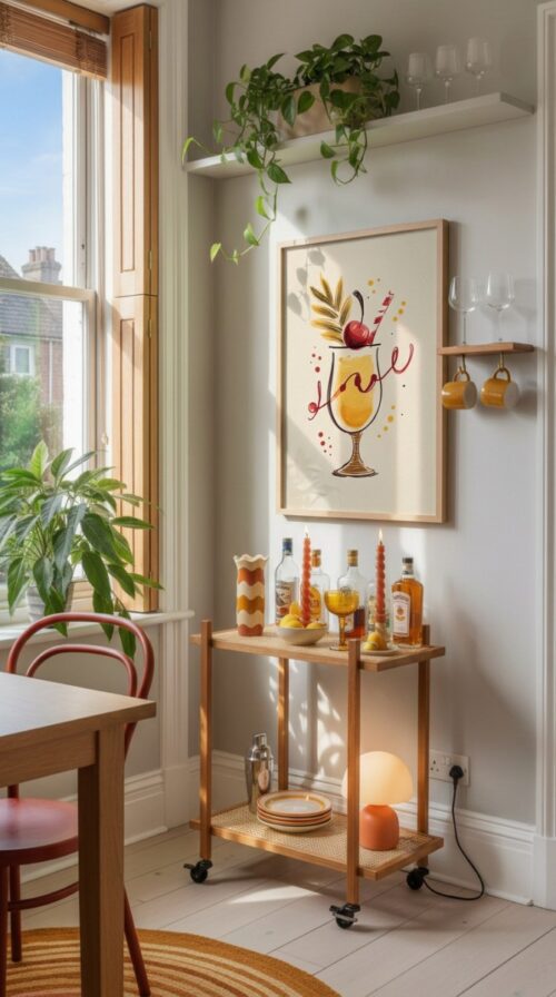 Signature Cocktail Print - Custom Drink Poster - Watercolor Bar Art