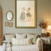Vintage Duck Couple Wedding Print - Romantic Pond Art - Engagement Gift