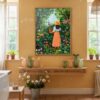 Gardener Art Print - Greenhouse Wall Decor - Plant Lover Gift