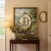 Letter-D-2_upscaled-in-vintage-garden-007-vgl-writing-desk Letter D Vintage Floral Art Print - Victorian Garden Decor - Antique Botanical Monogram - Wedding Gift