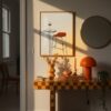 Bar Stool Art - Wine Time Print - Retro Furniture Illustration