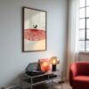 Black Cat with Red Vinyl Wall Art - Gift for Vinyl Lover