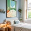 White Chihuahua Cozy Snuggling Print - Storybook Bedroom Decor – Gift for Dog Mom
