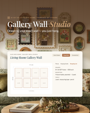 [AI] Gallery Wall Studio — Visualized Layout Planner