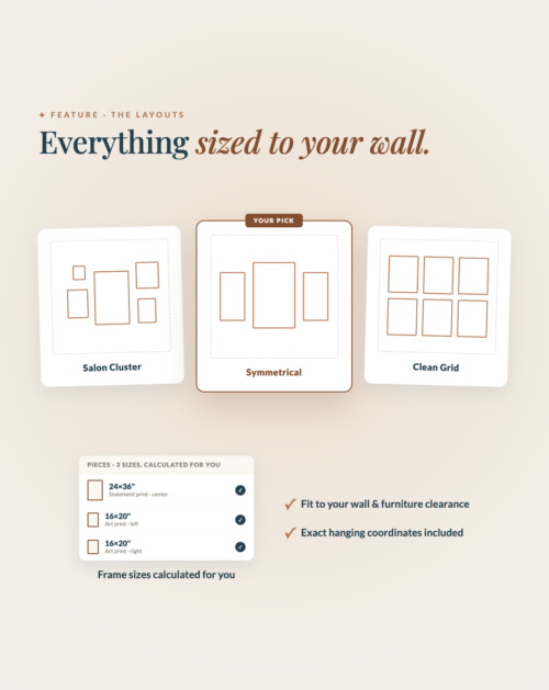 [AI] Gallery Wall Studio — Visualized Layout Planner